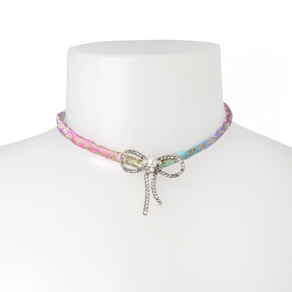 new  BETSEY JOHNSON Set Of 2 BOW COLLAR NECKLACE 2510 194 - Picture 5 of 8